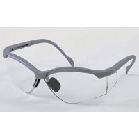 Breeze, Silver Frame/Clear Lens Safety Glasses